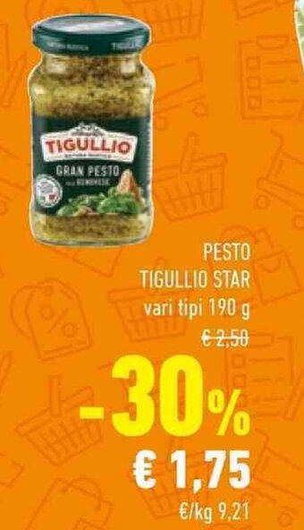 Conad PESTO TIGULLIO STAR vari tipi 190 g offerta