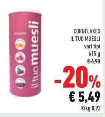 Conad CORNFLAKES IL TUO MUESLI vari tipi 615 g offerta