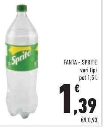 Conad FANTA - SPRITE vari tipi pet 1,5 l offerta