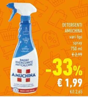 Conad DETERGENTI AMUCHINA vari tipi spray 750 ml offerta