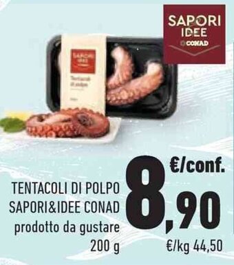 Conad TENTACOLI DI POLPO SAPORI&IDEE CONAD 200 g offerta