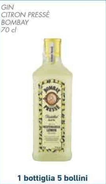 Conad GIN CITRON PRESSE BOMBAY 70 cl offerta