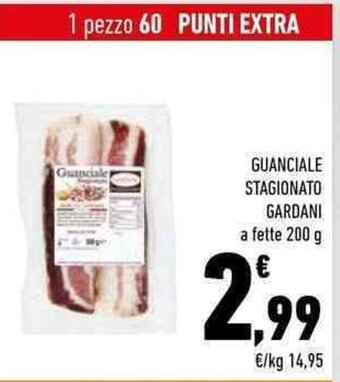 Conad GUANCIALE STAGIONATO GARDANI 200 g offerta