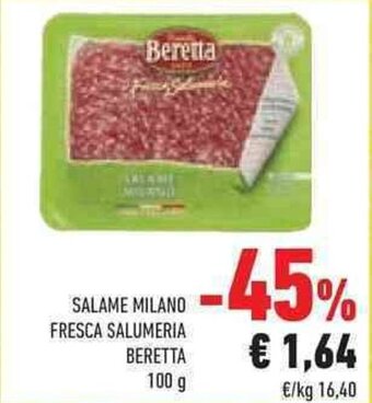 Conad SALAME MILANO FRESCA SALUMERIA BERETTA 100 g offerta