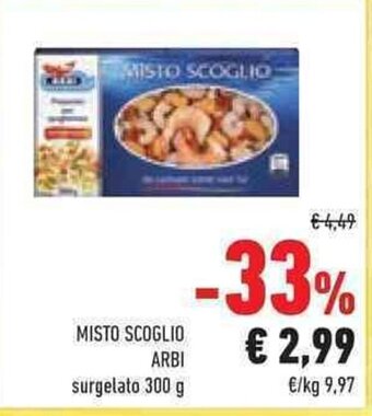 Conad MISTO SCOGLIO ARBI surgelato 300 g offerta