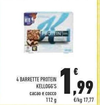 Conad 4 BARRETTE PROTEIN KELLOGG'S 112 g offerta