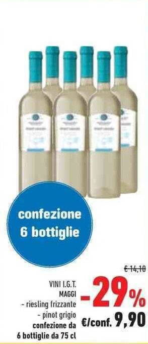 Conad VINI I.G.T. MAGGI 6 bottiglie da 75 cl offerta