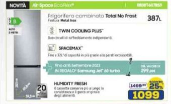 Euronics Frigorifero combinato Total No Frost offerta