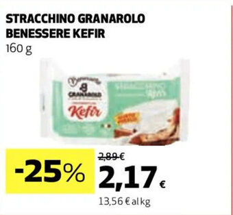 Coop STRACCHINO GRANAROLO BENESSERE KEFIR 160 g offerta