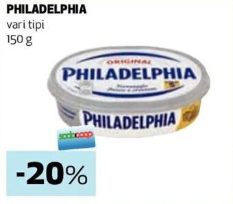 Coop PHILADELPHIA vari tipi 150 g offerta