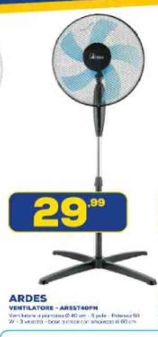 Euronics ARDES Ventilatore offerta