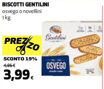 Coop BISCOTTI GENTILINI osvego o novellini 1kg offerta
