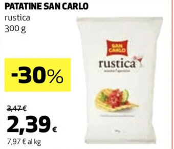 Coop PATATINE SAN CARLO rustica 300 g offerta