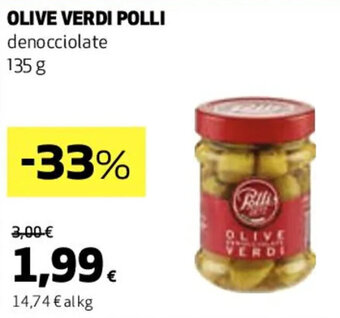 Coop OLIVE VERDI POLLI denocciolate 135 g offerta