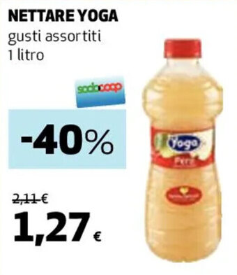 Coop NETTARE YOGA gusti assortiti 1 litro offerta