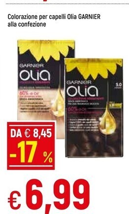 Famila Garnier colorazione per capelli olia offerta