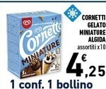 Conad Margherita Algida cornetti gelato miniature offerta
