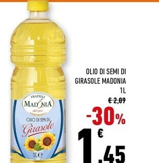 Conad Margherita Madonia olio di semi di girasole offerta