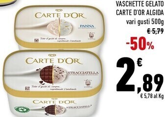 Conad Margherita Algida vaschette gelato carte d'or offerta