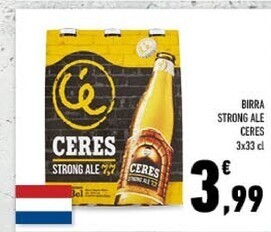 Conad Ceres birra strong ale offerta