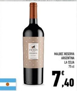 La celia - malbec reserva argentina