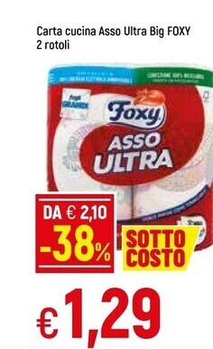 Famila Foxy carta cucina asso ultra big offerta