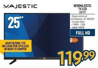 Sinergy Majestic tv led 225 v1 offerta