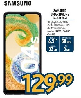 Sinergy Samsung galaxy a04s offerta