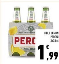 Conad Peroni chill lemon offerta