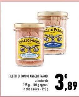 Conad Angelo parodi filetti di tonno offerta