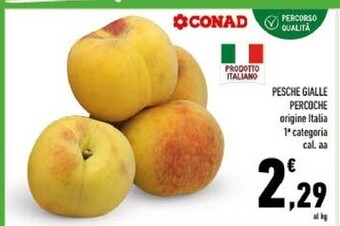 Conad Conad pesche gialle percoche offerta
