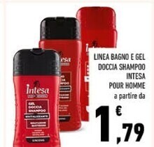 Conad Intesa pour homme linea bagno e gel doccia shampoo offerta