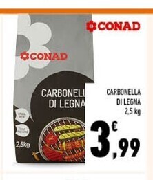 Conad Conad carbonella di legna offerta