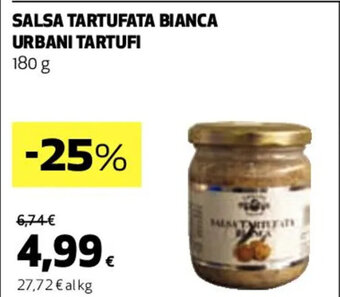 Coop SALSA TARTUFATA BIANCA URBANI TARTUFI 180 g offerta
