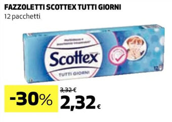 Coop FAZZOLETTI SCOTTEX TUTTI GIORNI 12 pacchetti offerta