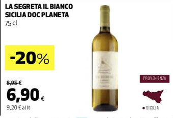 LA SEGRETA IL BIANCO SICILIA DOC PLANETA 75 cl