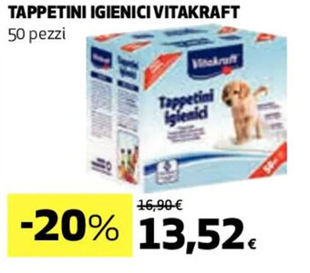 Coop TAPPETINI IGIENICI VITAKRAFT 50 pezzi offerta