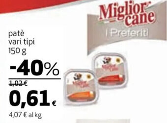 Coop patè vari tipi 150 g offerta