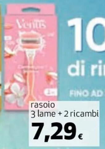 Coop rasoio 3 lame + 2 ricambi offerta