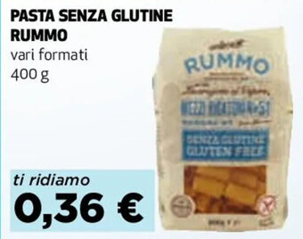 Coop PASTA SENZA GLUTINE RUMMO 400 g offerta