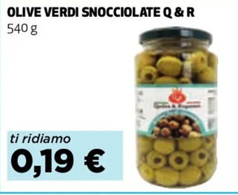 Coop OLIVE VERDI SNOCCIOLATE Q & R 540 g offerta