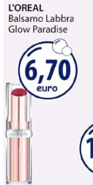 Acqua & Sapone L'OREAL Balsamo Labbra Glow Paradise offerta