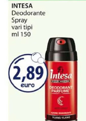 Acqua & Sapone INTESA Deodorante Spray vari tipi ml 150 offerta