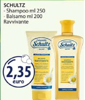 Acqua & Sapone SCHULTZ - Shampoo ml 250 - Balsamo ml 200 Ravvivante offerta