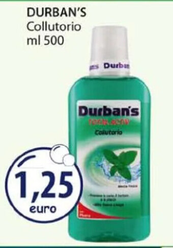 Acqua & Sapone DURBAN'S Collutorio ml 500 offerta