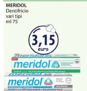 Acqua & Sapone MERIDOL Dentifricio vari tipi ml 75 offerta