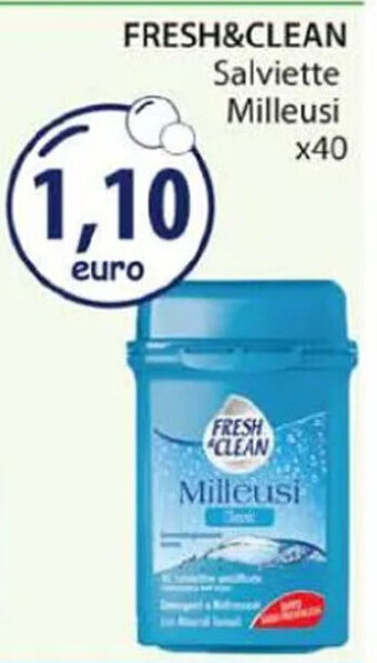 Acqua & Sapone FRESH&CLEAN Salviette Milleusi x40 offerta