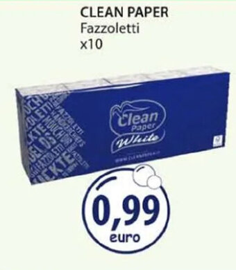 Acqua & Sapone CLEAN PAPER Fazzoletti x10 offerta