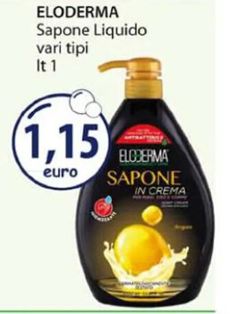 Acqua & Sapone ELODERMA Sapone Liquido vari tipi Lt 1 offerta