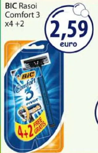 Acqua & Sapone BIC Rasoi Comfort 3 x4 +2 offerta